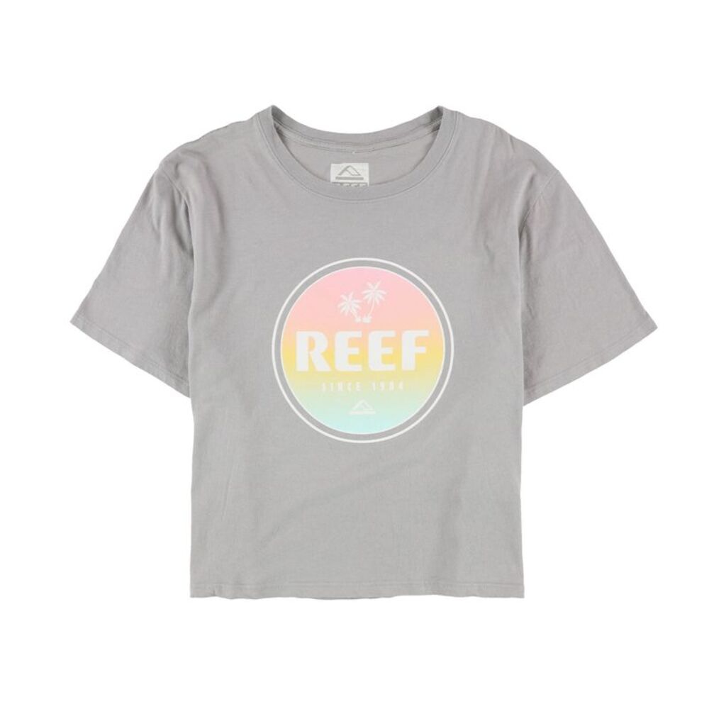 Reef Womens Ombre Logo Graphic T-Shirt, NWT